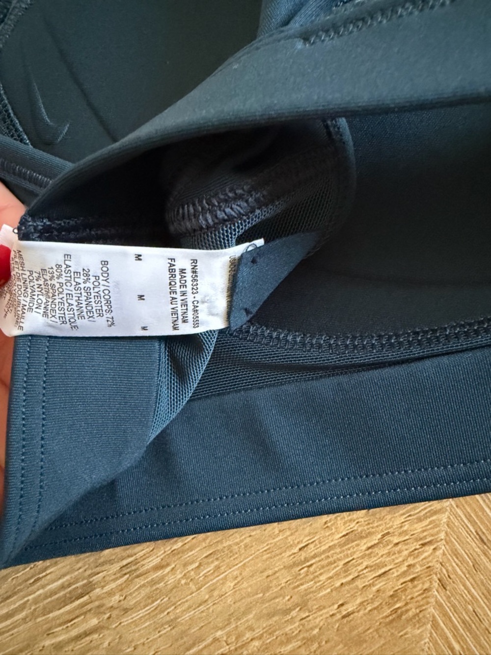 NWOT | Nike Pro Swoosh Navy One-Shoulder Asymmetric Sports Bra - Picture 4 of 4